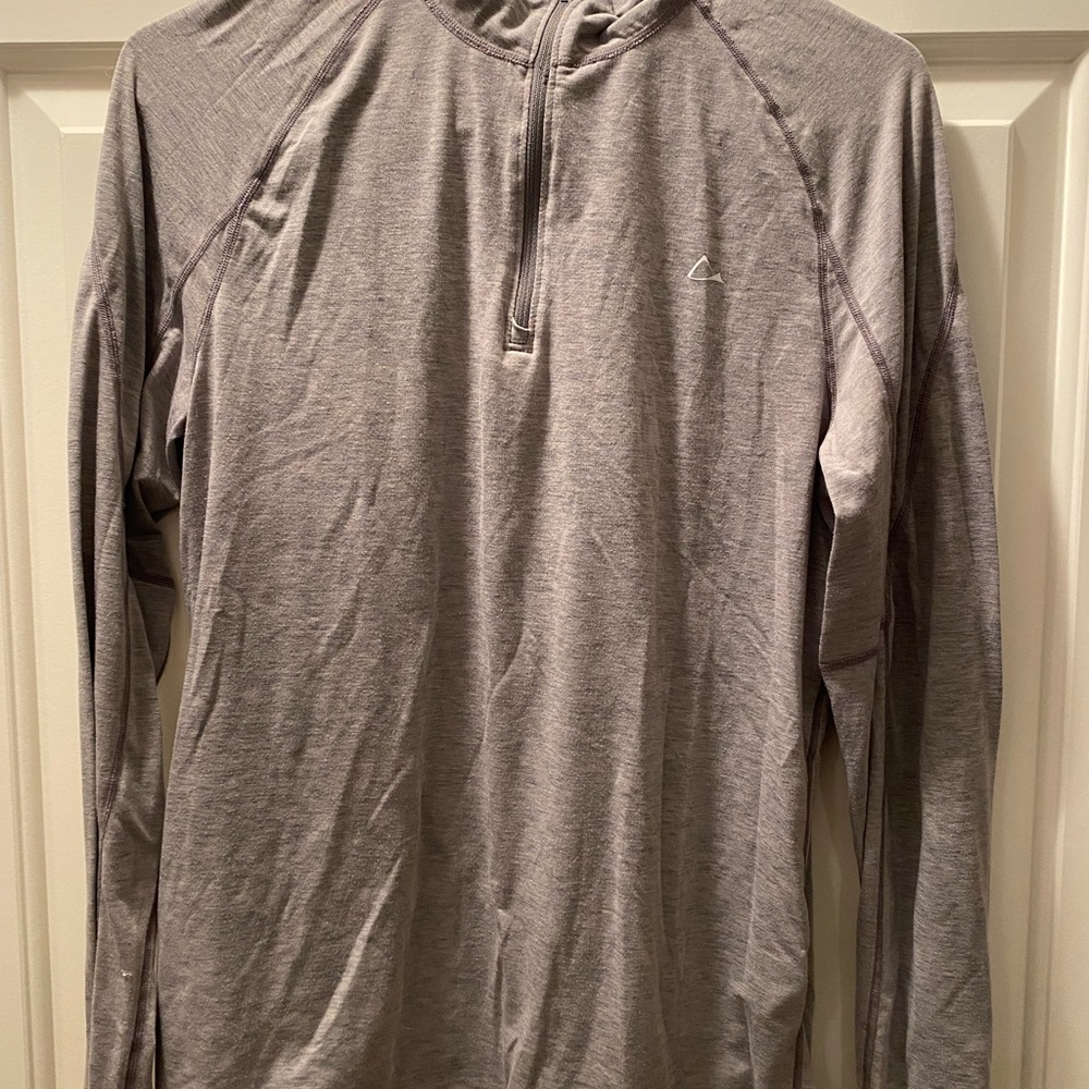 Merino Blend by Paradox grey quarter zip